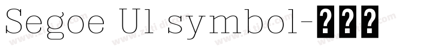 Segoe Ul symbol字体转换